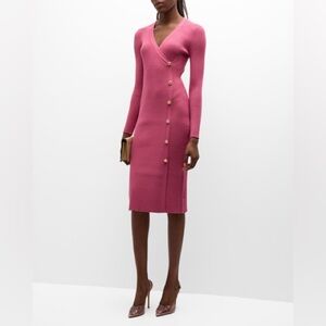 Elie Tahari Pink Long Sleeve Dress